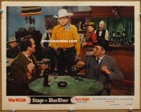 9b668 STAGE TO BLUE RIVER LC #2 '51 Whip Wilson draws his gun on two men drinking in saloon!