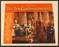 9b705 TEN COMMANDMENTS LC #3 '56 directed by Cecil B. DeMille, Charlton Heston, Yul Brynner!