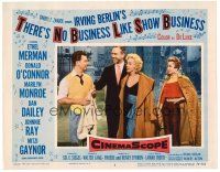 9b710 THERE'S NO BUSINESS LIKE SHOW BUSINESS LC #3 '54 Marilyn Monroe with O'Connor, Ray & Gaynor!