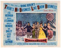 9b712 THERE'S NO BUSINESS LIKE SHOW BUSINESS LC #5 '54 Marilyn Monroe & top cast members in lineup!