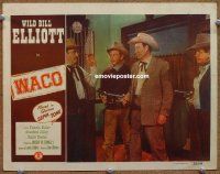 9b745 WACO LC #4 '52 Wild Bill Elliott & his boys hold their guns on the sheriff!