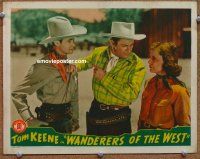 9b752 WANDERERS OF THE WEST LC '41 Tom Keene warns Betty Miles to stay away from Tom Seidel!