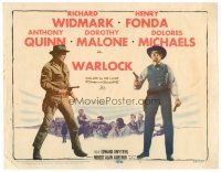 9b105 WARLOCK TC '59 full-length cowboys Henry Fonda & Richard Widmark!