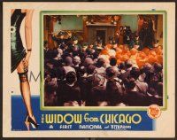 9b767 WIDOW FROM CHICAGO LC '30 police in Illinois courtroom hold back huge crowd!