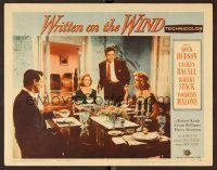 9b772 WRITTEN ON THE WIND LC #6 '56 sexy Lauren Bacall, Rock Hudson, Robert Stack, Dorothy Malone!
