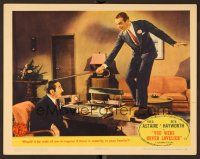 9b774 YOU WERE NEVER LOVELIER LC '42 Fred Astaire with cane dances on Adolphe Menjou's desk!