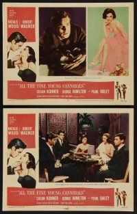 9c733 ALL THE FINE YOUNG CANNIBALS 2 LCs '60 Robert Wagner & sexy Natalie Wood are young moderns!
