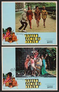 9c762 COTTON COMES TO HARLEM 2 LCs '70 Ossie Davis directed, sexy ladies with money!