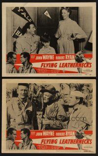 9c772 FLYING LEATHERNECKS 2 LCs R56 air-devils John Wayne & sexy Janis Carter, Howard Hughes!