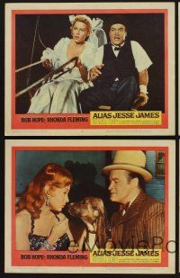 9c471 ALIAS JESSE JAMES 6 LCs '59 wacky outlaw Bob Hope & sexy Rhonda Fleming!