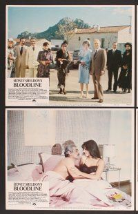 9c086 BLOODLINE 8 LCs '79 Audrey Hepburn, Ben Gazzara, James Mason, Romy Schneider, Omar Sharif!