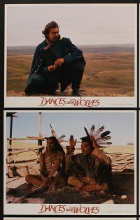 9c479 DANCES WITH WOLVES 6 LCs '90 Graham Greene, Kevin Costner & Native American Indians!