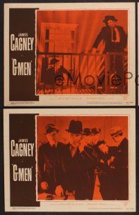 9c669 G-MEN 3 LCs R49 James Cagney, Lloyd Nolan & Robert Armstrong in window w/gun!