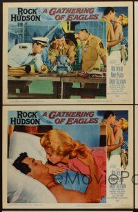 9c526 GATHERING OF EAGLES 5 LCs '63 Henry Silva, Rod Taylor, Rock Hudson & sexy Mary Peach!