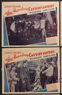 9c533 HOP-A-LONG CASSIDY 5 LCs R40s William Boyd in his first movie as Hoppy!