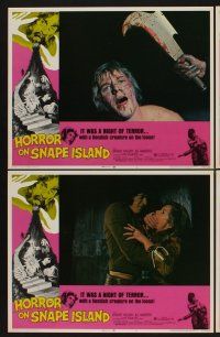 9c184 HORROR ON SNAPE ISLAND 8 LCs '72 Bryant Haliday, Jill Haworth, a night of terror!
