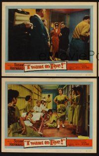 9c676 I WANT TO LIVE 3 LCs '58 Susan Hayward as Barbara Graham, a party girl convicted of murder!