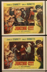 9c206 JUNCTION CITY 8 LCs '52 Jock Mahoney, Charles Starrett & Smiley Burnette, western action!