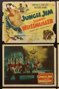 9c207 JUNGLE JIM 8 LCs '48 George Reeves, Johnny Weissmuller, sexy Virginia Grey!