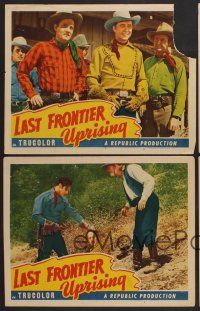 9c593 LAST FRONTIER UPRISING 4 LCs '47 singing cowboy Monte Hale, Malcolm Bud McTaggart!