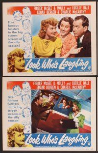 9c225 LOOK WHO'S LAUGHING 8 LCs R52 Lucille Ball, Fibber McGee & Molly, Bergen & McCarthy!