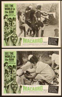 9c226 MACABRO 8 LCs '66 Italian mondo horror documentary, see the forbidden world in the raw!