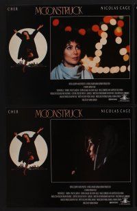 9c245 MOONSTRUCK 8 LCs '87 Nicholas Cage, Olympia Dukakis, Cher in New York City!
