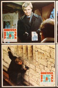 9c261 ODESSA FILE 8 LCs '74 great images of Jon Voight in action, Maximilian Schell