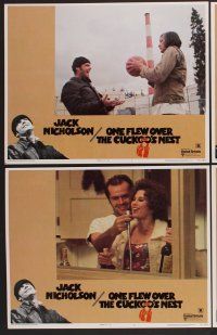 9c264 ONE FLEW OVER THE CUCKOO'S NEST 8 LCs '75 Jack Nicholson, Will Sampson, Louise Fletcher!
