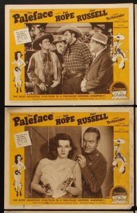 9c497 PALEFACE 6 LCs R58 border art of Bob Hope & sexy Jane Russell by Al Hirschfeld!