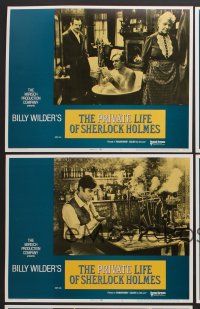 9c540 PRIVATE LIFE OF SHERLOCK HOLMES 5 LCs '71 Billy Wilder, Robert Stephens, Genevieve Page
