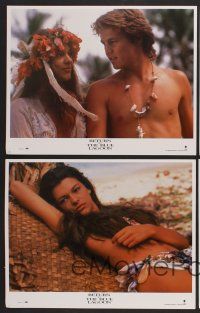 9c618 RETURN TO THE BLUE LAGOON 4 LCs '91 romantic images of young Milla Jovovich and Brian Krause!