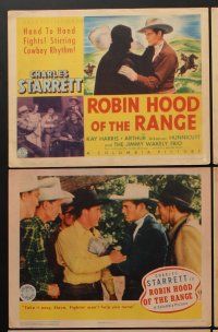 9c308 ROBIN HOOD OF THE RANGE 8 LCs '43 action ace Charles Starrett foils land-grabbers!