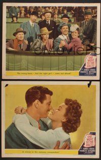 9c701 SHE WENT TO THE RACES 3 LCs '45 James Craig, Ava Gardner, horse race betting!