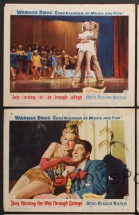9c545 SHE'S WORKING HER WAY THROUGH COLLEGE 5 LCs '52 sexy Virginia Mayo, Ronald Reagan