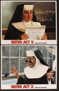 9c332 SISTER ACT 2 8 LCs '93 images of Whoopi Goldberg as a nun, back in the habit!