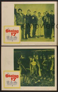 9c706 STALAG 17 3 LCs R59 William Holden, Robert Strauss, Billy Wilder WWII POW classic!