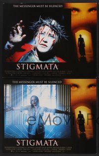 9c350 STIGMATA 8 int'l LCs '99 Patricia Arquette, Gabriel Byrne, creepy horror images!