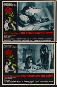 9c394 VIRGIN & THE GYPSY 8 LCs '70 from the novel by D.H. Lawrence, Joanna Shimkus & Franco Nero!