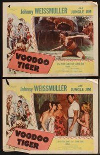 9c467 VOODOO TIGER 7 LCs '52 Johnny Weissmuller as Jungle Jim & sexy Jeanne Dean!
