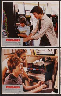 9c403 WARGAMES 8 LCs '83 teen Matthew Broderick plays video games to start World War III!