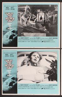 9c410 WHAT THE PEEPER SAW 8 LCs '72 Mark Lester, sexy Britt Ekland, Hardy Kruger, Lilli Palmer!