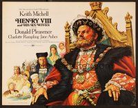 9d345 HENRY 8 & HIS 6 WIVES English pressbook '73 cool art of Kieth Mitchell as Henry VIII!