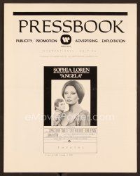 9d293 ANGELA pressbook '76 Sophia Loren, John Huston