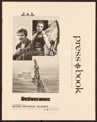 9d325 DELIVERANCE pressbook '72 Jon Voight, Burt Reynolds, Ned Beatty, John Boorman classic!