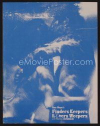 9d283 FINDERS KEEPERS, LOVERS WEEPERS pressbook '68 Russ Meyer, recommended for the most mature!