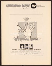 9d365 STEELYARD BLUES pressbook '72 bandits Jane Fonda, Donald Sutherland, Peter Boyle