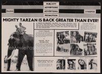 9d372 TARZAN GOES TO INDIA pressbook '62 great images of Jock Mahoney as the King of the Jungle!