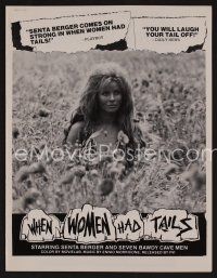 9d377 WHEN WOMEN HAD TAILS pressbook '73 Quando le donne avevano la coda, sexy Senta Berger!