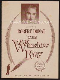 9d378 WINSLOW BOY pressbook '50 Robert Donat